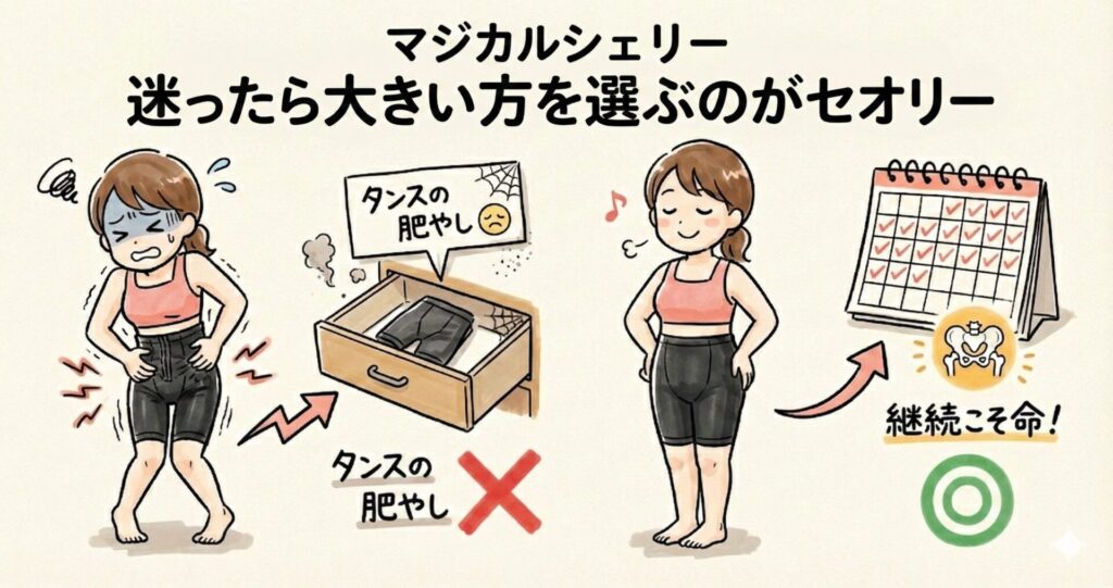 マジカルシェリーサイズ選び