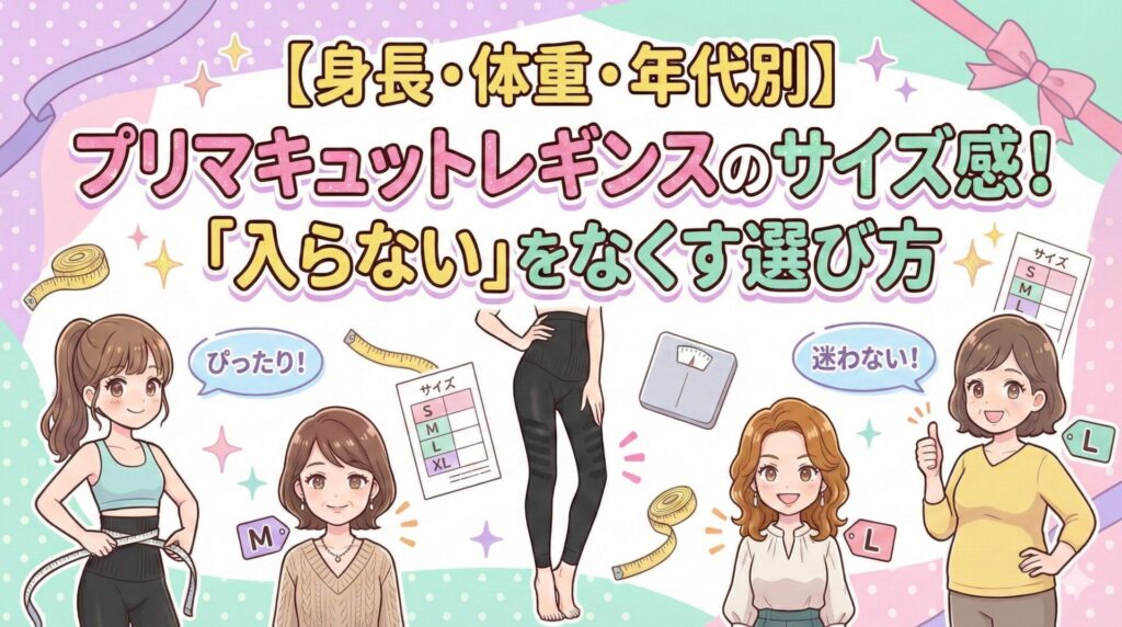 プリマキュットレギンスのサイズ感！