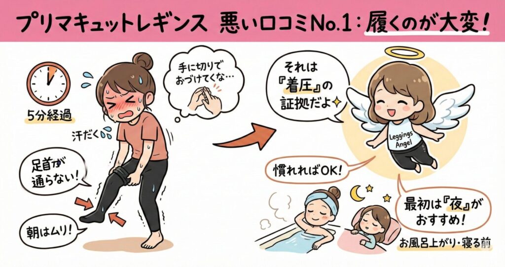 プリマキュットレギンス 口コミ 悪い口コミ